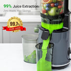 Aeitto Juicer Machines, 5.3" Extra Wide Mouth, Cold Press Juicer, Easy to Clean, Fit Whole Vegetables & Fruits, Professional Juice Extractor Machine,Self Feeding, High Juice Yield