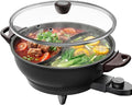 TWIN™ Electric Hot Pot with Divider | PFAS-Free Ceramic Nonstick Pot | EvenHeat Cast Aluminum Body | 1500W Fast Heating | Dual-Flavor Shabu Shabu Pots for Family Use | 1-Yr Warranty