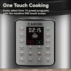 12-in-1 Electric Pressure Cooker 8 Quart, 1200W olla de presion Multi-Cooker with Non-Stick Ceramic Pot, Slow Rice Cooker, Saute, Steamer, Yogurt & Food Warmer, Delay Timer, Silver