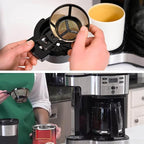 Reusable Single Coffee Filter Baskets 3PC, Coffee Basket Grounds Filters Replacement, Compatible with Hamilton 2-Way Brewer Coffee Maker Filters Models 49980A, 49980Z, 47650, 49933 Accessories Part