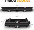Sunvivi Large Electric Griddle 38'' x 9'', 1600W Indoor Grill with 2 Adjustable Temp Knobs, Even Heating, Nonstick Plate, Foldable Electric Grill Pan Indoor with Drip Tray, Easy to Clean