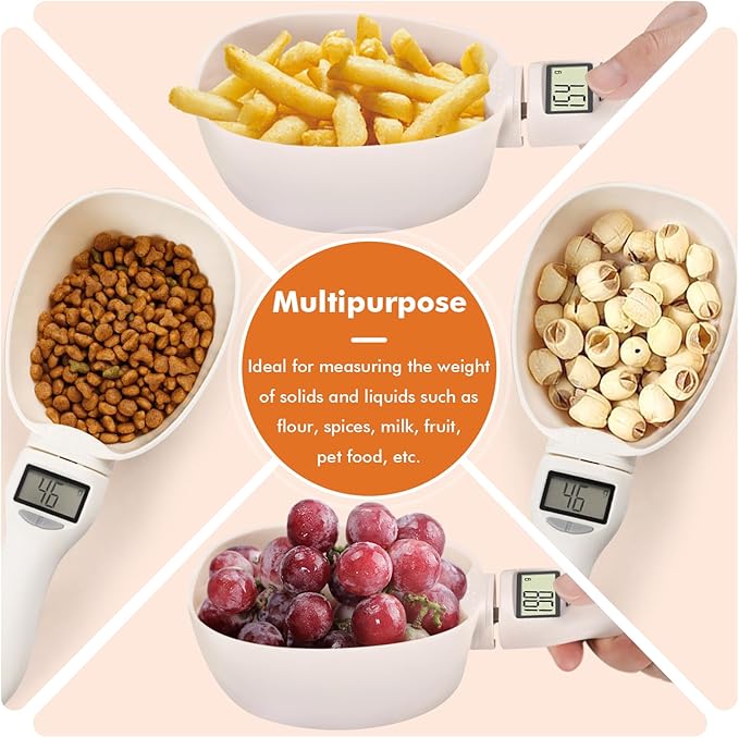 2pcs Digital Measuring Spoon,Digital Measuring Cup with LCD Screen Display, Digital Food Spoon Scale, Gram Measuring Spoons for Kitchen Gadgets and Daily Meal
