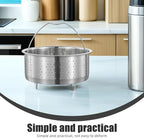 DOITOOL Stainless Steel Steamer Basket for Pot, 7.08inch/18cm Vegetable Steamer Basket Insert Steaming Rack with Handle, Vegetables Fruit Strainers and Colanders for Home Kitchen Cooking