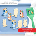 Handstand Kitchen Bluey Holiday Baking Set with Bluey and Bingo Cookie Cutters, Rolling Pin, Spatula and Flipper