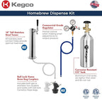 Kegco HBK309S-1 Keg Dispenser, Stainless Steel