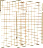 Cooling Rack for Baking, 2-Pack 16x10 Inches Baking Rack, Thick Wire Cookie Rack for Cooking, Roasting, Grilling, Drying, Oven Safe, Fits Half Sheet Pan, Gold