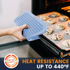 Silicone Trivet Mats 4 Heat Resistant Pot Holders Multipurpose Non-Slip Hot Pads for Kitchen Potholders, Drying mat, Jar Opener, Spoon Holder, Coaster.(Bamboo Moon)