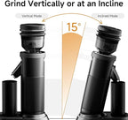 HIBREW G5 Single-Dose Espresso Grinder with Conical Burr, Magnetic Dosing Cup, Metal Housing, Dual-Speed Adjustment, 36-Step Micro Grind Settings - for Espresso Moka Pots & Drip Coffee (Graphite)