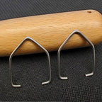 10 Pack Wooden Spoons Hook Attachement Wooden Utensil Handle Hanging Hooks Jump Ring Clasp for Wood Kitchen Utensil Set Bamboo Cooking Spoons Natural Teak Kitchen Pan Toolset Utensil Hanger