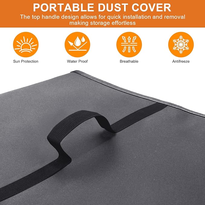 Heavy Duty Oven Cover for Breville BOV845BSS/BOV860BSS Smart Oven Pro, 15.56"D x 18.52"W x 10.64"H, 600D Heat-Resistant Oxford w/Aluminum Foil, Waterproof Oil-Proof Countertop Oven Protector