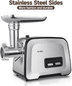 Meat Grinder, Sausage Stuffer, [2800W Max] Electric Meat Mincer with Stainless Steel Blades & 3 Grinding Plates,Sausage Maker & Kubbe Kit for Home Kitchen & Commercial Using