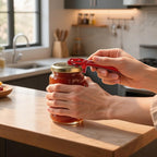 2 Pcs Readaeer Jar Opener for Weak Hand & Seniors with Arthritis (Red)