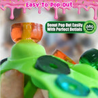 5 Pack Gummy Rings Candy Molds Silicone Round Mini Donut Mold with 2 Dropper,Non-Stick Food Grade Mold for Hard Candies, Chocolate, Ice Cube