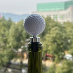 Golf Ball Wine Stopper, Funny Golf Club Beverage Bottle Stoppers, Golf Home Wine Top Decor, Golf Barware, Gift for Wine Lover & Golf Lover