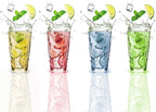 16 oz Plastic Tumblers Drinking Glasses, Clear Acrylic Drinking Cups Wine Glasses Beverage Cups Tumbler for Poolside Party, Outdoor&Indoor, Stackable, Dishwasher Safe, Easy to Clean, Large Capacity