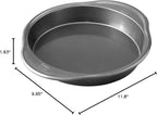 Wilton Platinum Non-Stick Round Cake Pan - Baking Pan for Stacked & Layered Cakes - Non-Stick Steel - Dishwasher Safe & Even Heat Distribution - 9 x 1.5 Inch