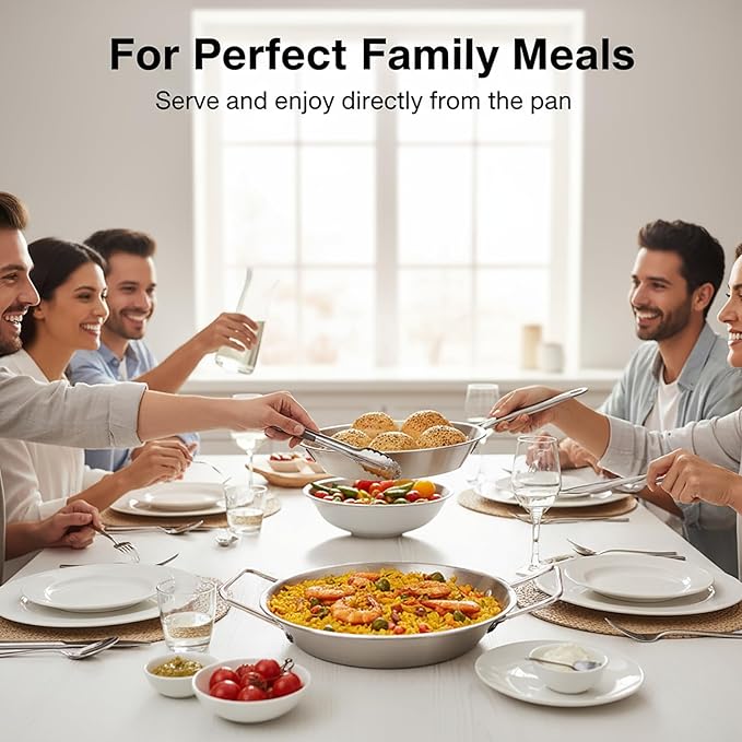 Au Gratin Dishes Stainless Steel, Specialty Gratins Pots and Pans, Cookware, Small Baking Dish with Handles, Set of 4, 20 Oz, for Oven Roasting, Individual portion, Pie (Silver, 7.5 Inch)