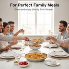 Au Gratin Dishes Stainless Steel, Specialty Gratins Pots and Pans, Cookware, Small Baking Dish with Handles, Set of 4, 20 Oz, for Oven Roasting, Individual portion, Pie (Silver, 7.5 Inch)