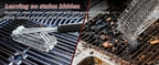 Grill Brush and Grill Brush for Outdoor Grill ，Scraper Extra Strong BBQ Cleaner Accessories Safe Wire Bristles Barbecue Triple Scrubbers Cleaning Brush for Gas/Charcoal Grilling Grates Wizard Tool