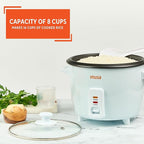 IMUSA Electric Rice Cooker 16 Cup Cooked 8 Cup Uncooked – Ceramic Nonstick Pot, Multi Cooker for Rice, Quinoa, Oatmeal, Stew – Keep Warm Function – Compact for Kitchen Dorm RV