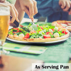P&P CHEF Pizza Pan Set of 2, Stainless Steel Pizza Tray, Round Pizza Plate For Pie Cookie Pizza Cake, Non Toxic & Heavy Duty, Dishwasher Safe & Easy Clean, 10 Inch & Silver