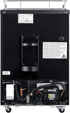 EdgeStar BR3002 24 Inch Wide Kegerator Conversion Refrigerator for Full Size Kegs with Deep Chill Mode - Black
