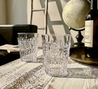 KLIFA- BLOIS- 15.2 ounce, Set of 6, Acrylic Tumbler Drinking Glasses, BPA-Free, Stackable Plastic Drinkware, Dishwasher Safe, Vintage Looking Cups, Clear
