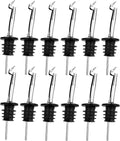 12 Pack Oil Pourers with Flip Top, Olive Oil Dispenser Spout, Speed Pour Spouts for 3/4" Bottle Mouth