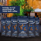 Caffè Borbone Whole Bean Coffee, 100% Arabica, Medium Espresso Roast - Freshly Roasted and Packaged in Italy - 2.2 Pound (Pack of 6)
