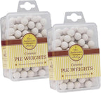 Mrs. Anderson's Baking Ceramic Pie Crust Weights, 270 Count, Natural Stoneware, For Blind Baking Pie Crusts And Tart Shells With Even Baking Results