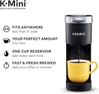 Keurig K-Mini Single-Serve K-Cup Coffee Maker, Black and Keurig Standalone Milk Frother, Black