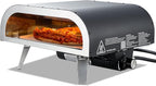VEVOR Propane Outdoor Pizza Oven, 12 Inch Gas Pizza Maker, Portable Pizza Cooker with Thickened Pizza-Stone, Carry Bag, 3 Layers Pizza-Oven for Outside Backyard Patio Camping, Black