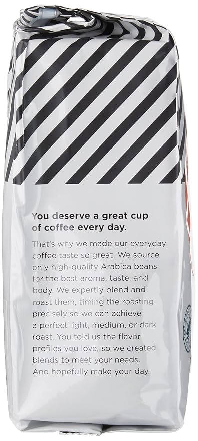 Amazon Fresh Colombia Ground Coffee, Medium Roast, 12 Ounce (Pack of 3)