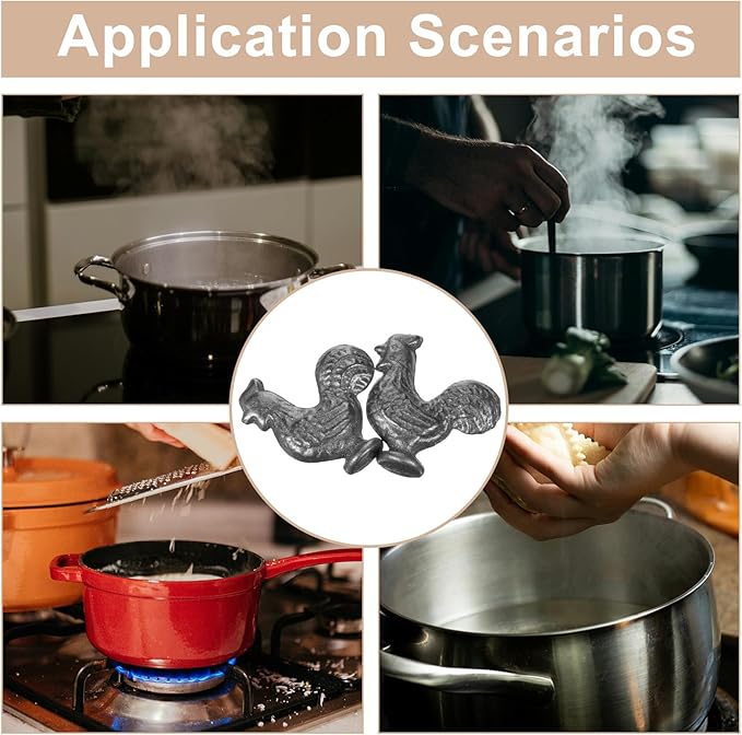 Alipis 2pcs Iron Chicken Cooking Tool: Cast Iron Supplement Tool 2.55x2.36in | Ideal For Vegans And Pregnant Women | Cooking Accessory For Healthy Meals