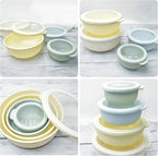Premium Plastic Mixing Bowls with Lids – 4 Nesting Bowls for Meal Prep, Storage & Serving | Airtight, Durable, Leakproof, Lightweight, BPA-Free & Dishwasher Safe