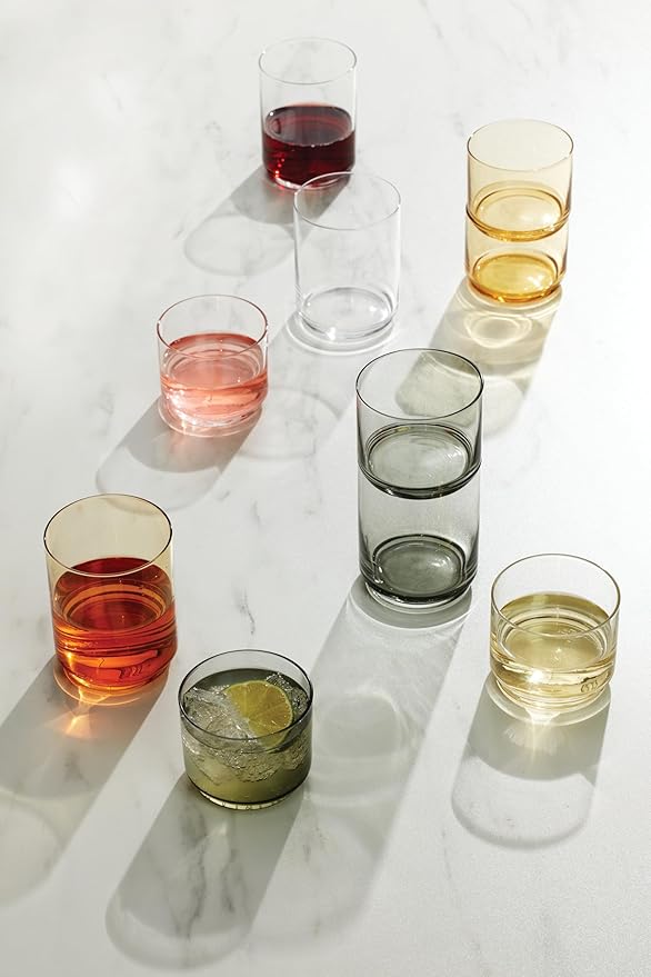 Lenox Tuscany Classics 4Pc Short Glasses, 1.10, Orange