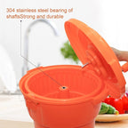 Clivia Large Commercial Salad Spinner Manual Lettuce Dryer Spinner Dryer-Dries Up To 4 Heads Of Lettuces