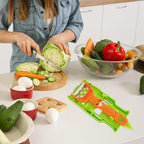 2-in-1 Multifunctional Peeler with Grating Plate, Detachable Julienne Slicer & Fruit Peeler, Multifunctional Kitchenware Set for All Kinds of Fruits and Vegetables