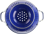 Calypso Basics by Reston Lloyd Powder Coated Enameled Colander, 1.5 Quart, Indigo,8705