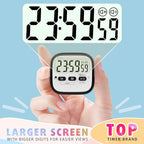 AyayaBoss 2-Pack Magnetic Kitchen Timers for Cooking, Digital Stop Watch Countdown Timer for Kids, Teachers, Classroom, Office, Exercise - Battery Included