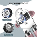 Safring Can Opener Manual, Heavy Duty Handheld Strong Can Opener with Soft Touch Handle, Sharp Blade Smooth Edge, Can Openers with Multifunctional Bottle Opener, Pink