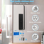 Paper Towel Holder Black, Toilet Paper Roll Holder Magnetic Towel Rack Wall Mount Fridge Organizer Shelf for Towels Rolls Bar Bathroom Toilet Pantry RV Essentials Kitchen Organizers and Storage 2 Pack
