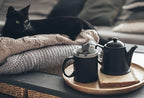 Genuine Fred, PURRTEA, Black Cat Reusable Silicone Tea Infuser, Black, Fun Gift for Tea Lovers, Clever Kitchen Gadget