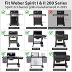 Utheer Ceramic Full-Size Griddle Insert for Weber Searwood 600/600 XL Grills and Large Spirit Series Grill, Spirit I&II 300 Series, for Weber 6787 7638– Nonstick, Easy Clean, Even Heat for Outdoor BBQ