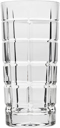 Godinger Highball Glass, Drinking Glass, Drinking Cup, Tall Glass, Drinkware Plaid 14oz