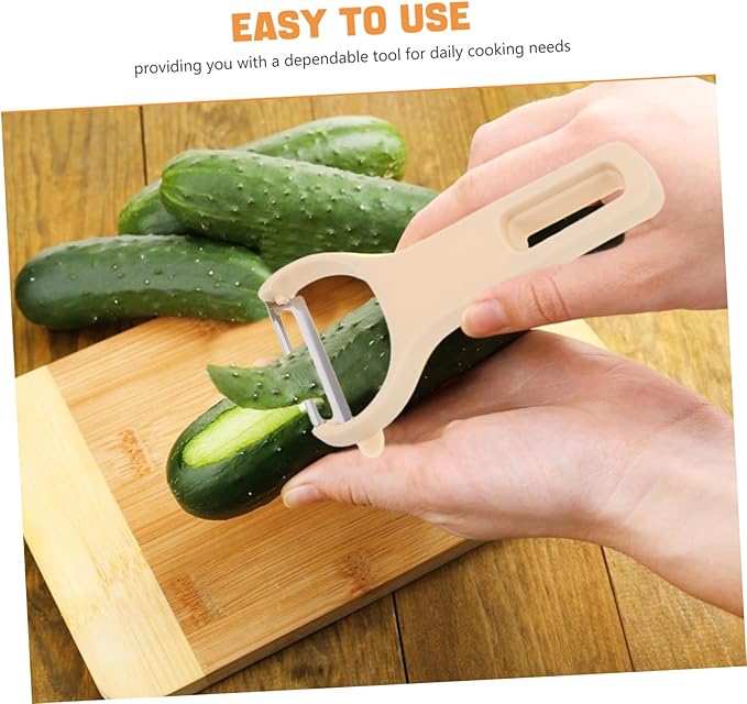 GLEAVI 3Pcs Kitchen Vegetable Peeler Set Ergonomic Plastic Handle Stainless Steel Grater for Effortless Peeling Slicing Shredding of Fruits and Vegetables Cooking Tool