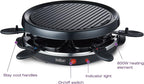 Party Grill & Raclette by Salton | 6-Person Smokeless Indoor Grill | Non-Stick Grill Plate