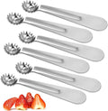 6 Pcs Tomato Stem Corer Strawberry Pitter Baller Practical Stainless Steel Kitchen Huller Tool Fruit Vegetable Stem Remover