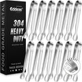 12 PCS Mini Serving Tongs, 6 Inch Small Sugar Tongs, Stainless steel Small Kitchen Tiny Food Tongs for Serving Food, Coffee Bar, Tea Party, Desserts Party and Ice Bucket