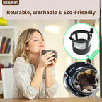 1 Pack Reusable Coffee Filter Compatible with BLACK+DECKER CM618 Single Serve Coffee Maker